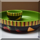 K20. Ceramic Crate & Barrel chip and dip. - $28